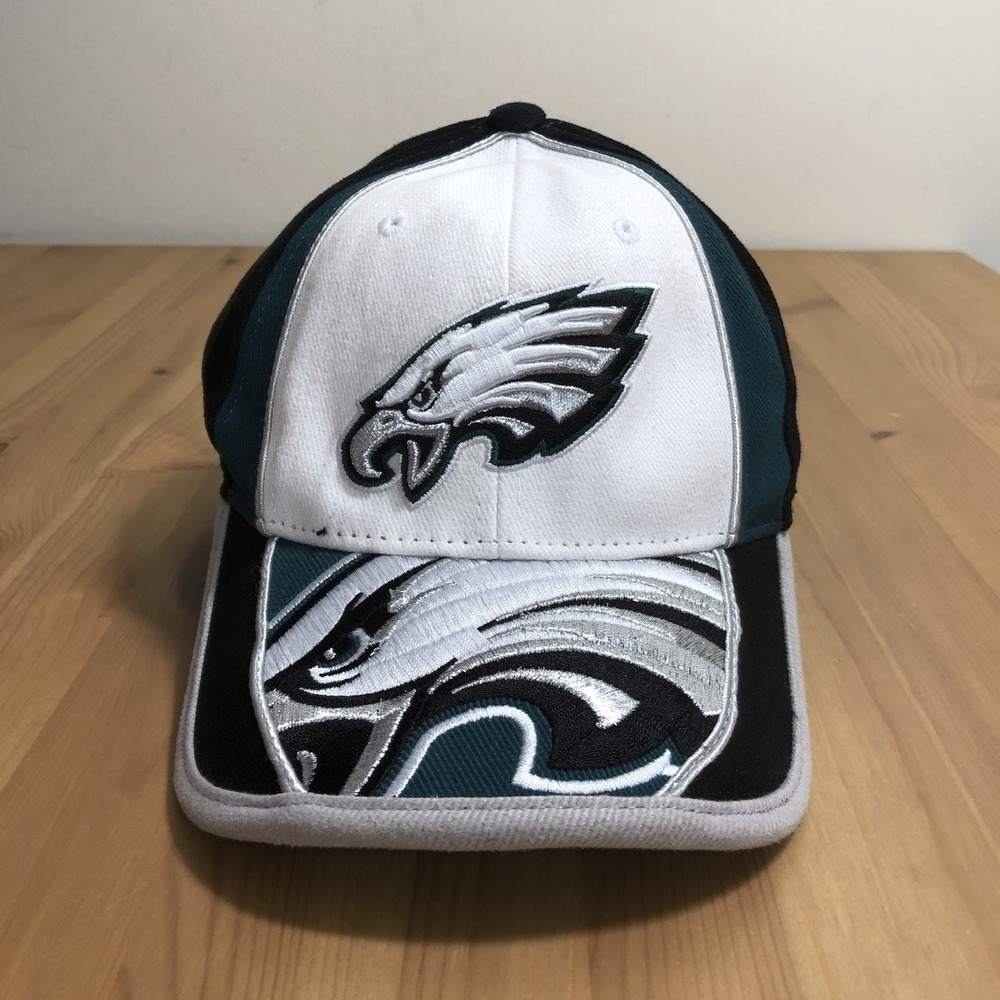 NWT NFL Philadelphia Eagles Embroidered Cap Hat Adult One Size Black Football